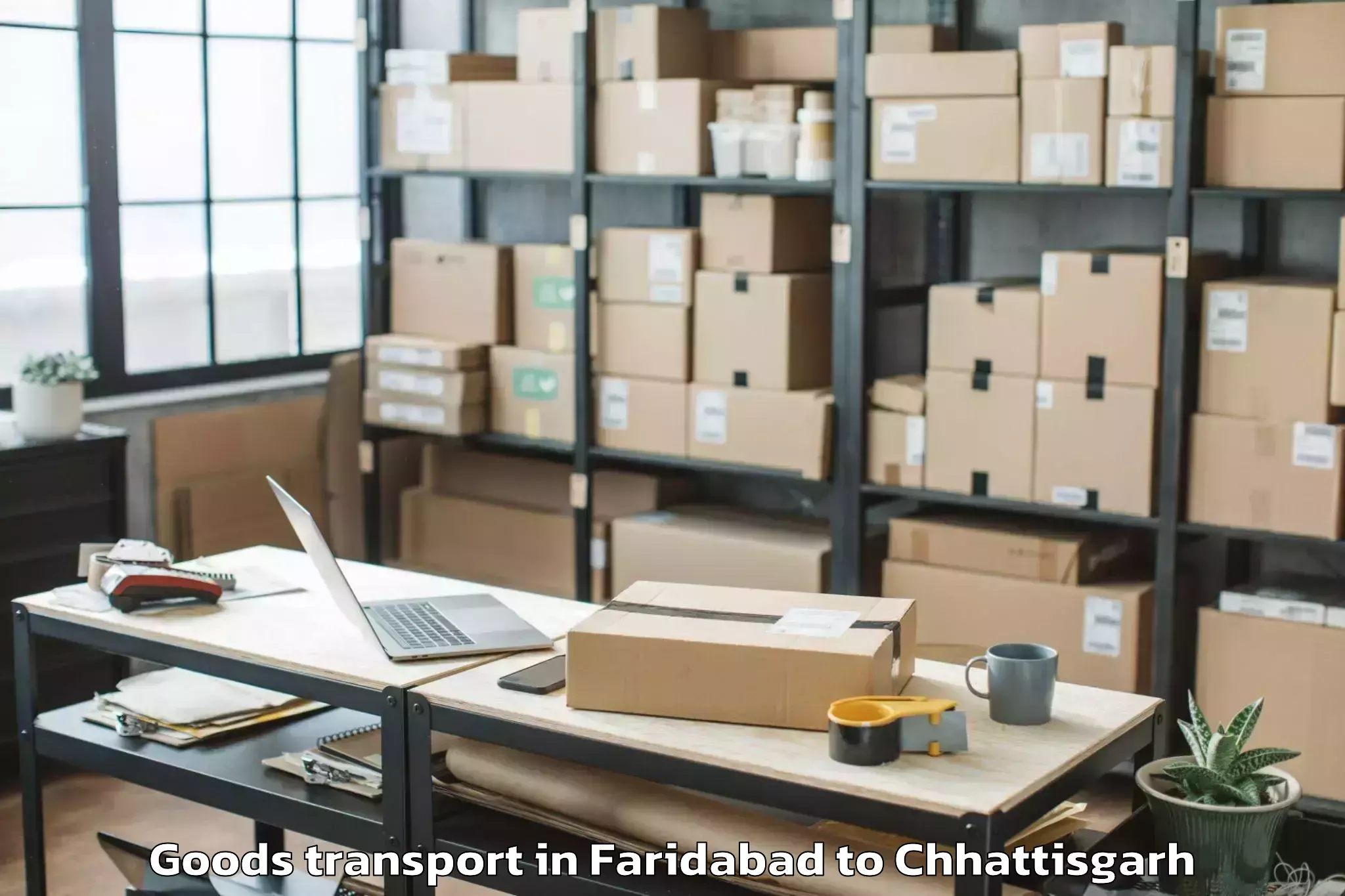 Trusted Faridabad to Pharsabahar Goods Transport